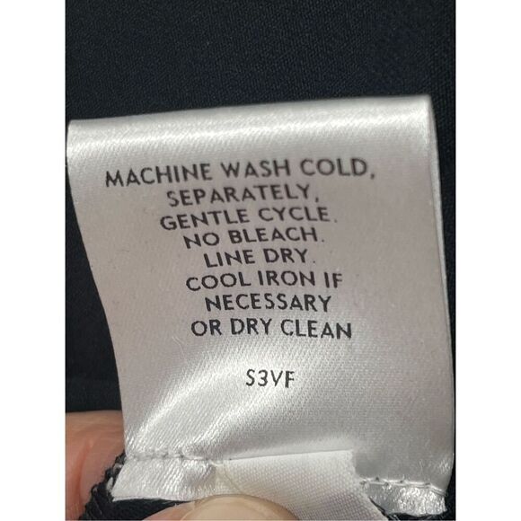 Eileen Fisher Black A-Line Swing Dress Size: Small (plenty of stretch-w/fit M) L - Picture 11 of 11